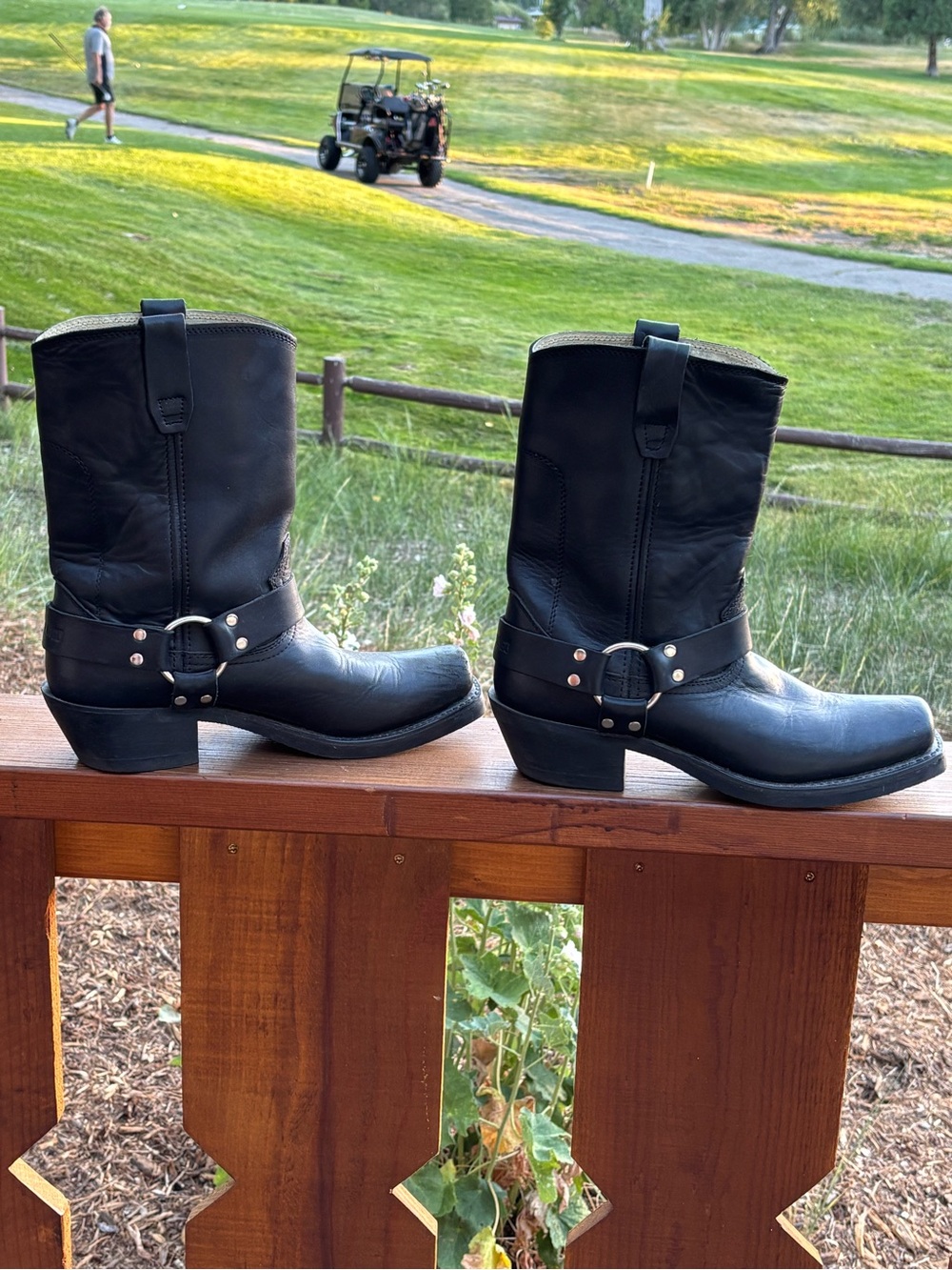 Durango Black Leather Harness Boots - Picture 7 of 10